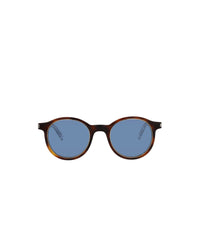 Saint Laurent Saint Laurent Unisex Round/Oval Havana Crystal Blue Fashion Designer Eyewear
