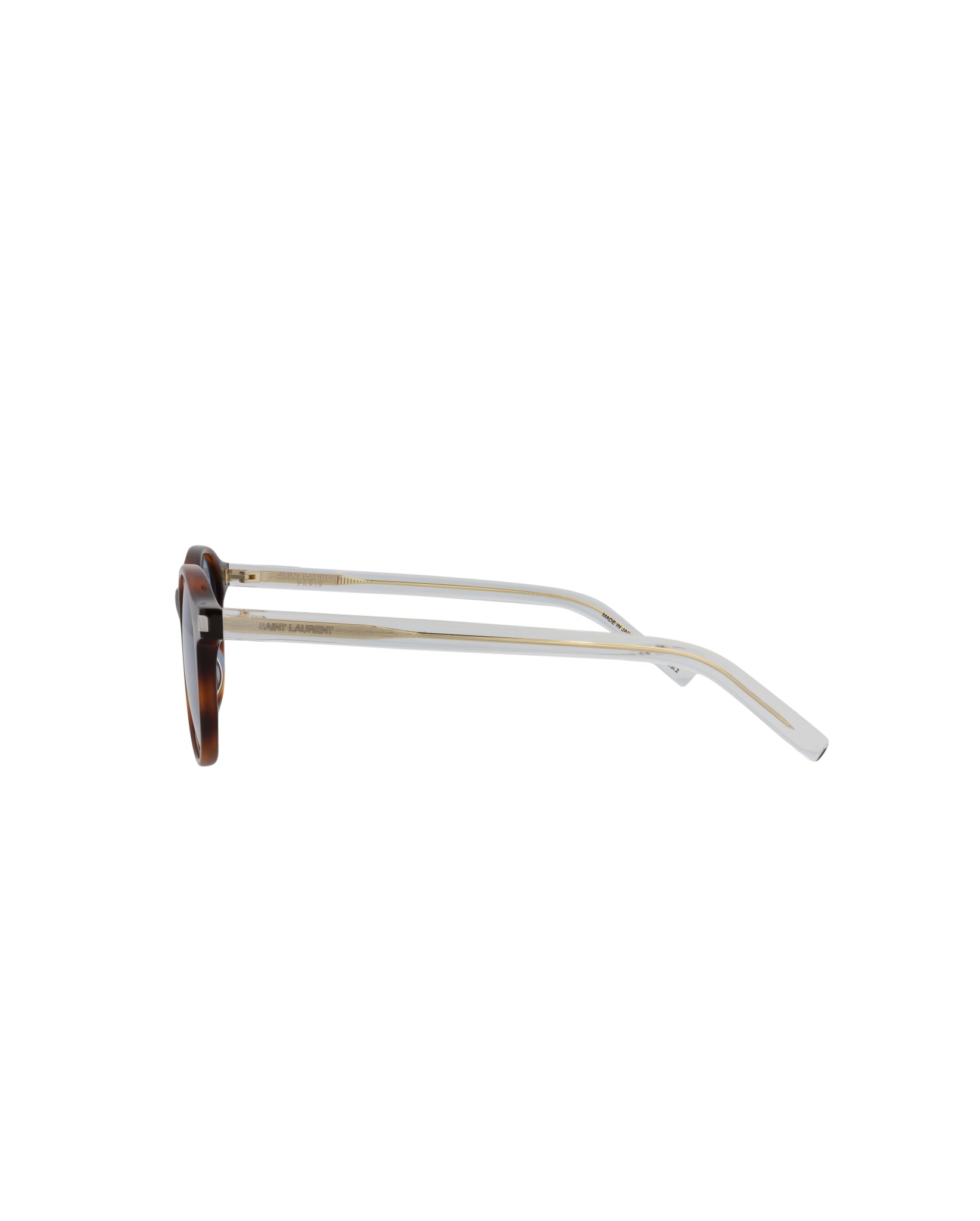 Saint Laurent Saint Laurent Unisex Round/Oval Havana Crystal Blue Fashion Designer Eyewear