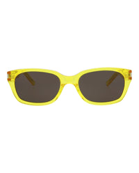 Saint Laurent Unisex Square/Rectangle Yellow Yellow Black Fashion Designer Eyewear