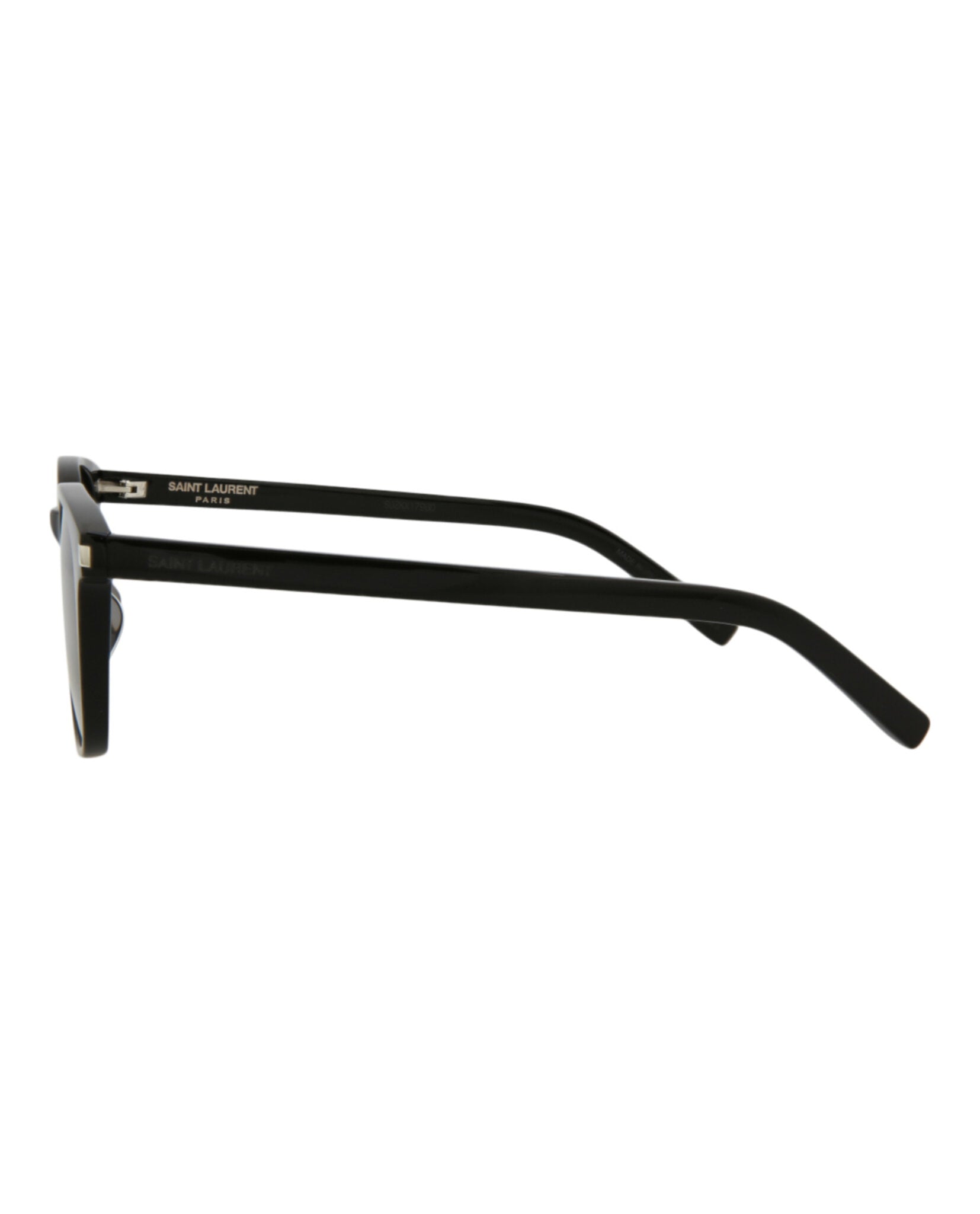 Saint Laurent Saint Laurent Unisex Round/Oval Black Black Black Fashion Designer Eyewear