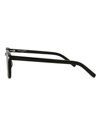 Saint Laurent Saint Laurent Unisex Round/Oval Black Black Black Fashion Designer Eyewear
