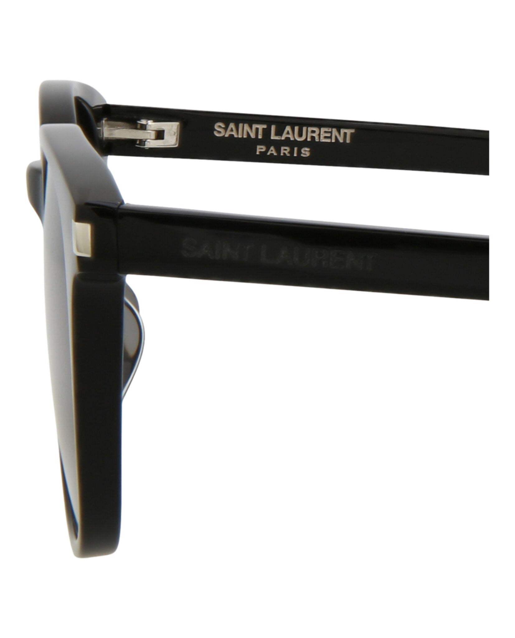 Saint Laurent Saint Laurent Unisex Round/Oval Black Black Black Fashion Designer Eyewear