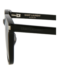Saint Laurent Saint Laurent Unisex Round/Oval Black Black Black Fashion Designer Eyewear