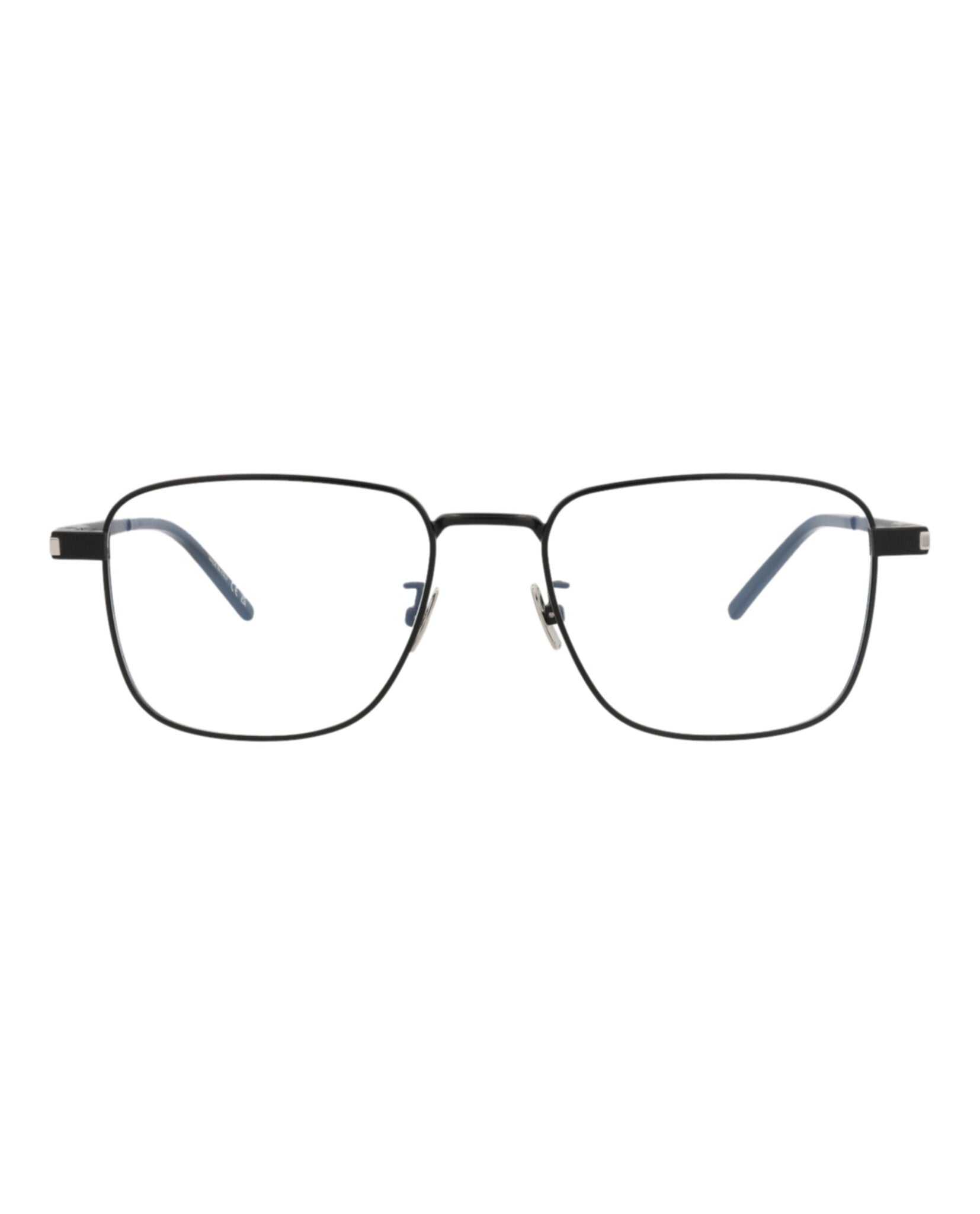 Saint Laurent Mens Square/Rectangle Black Black Transparent Fashion Designer Eyewear
