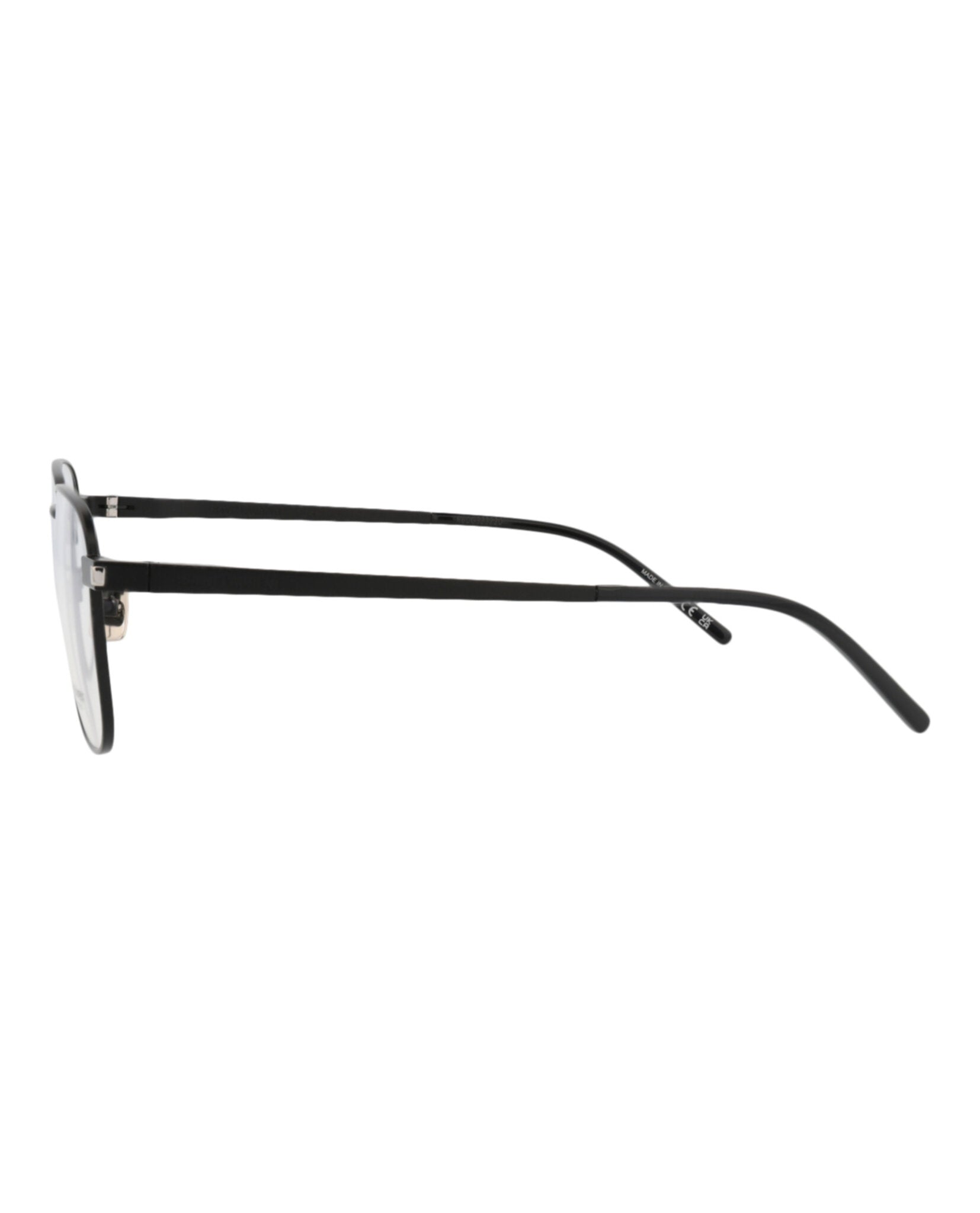 Saint Laurent Mens Square/Rectangle Black Black Transparent Fashion Designer Eyewear
