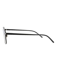 Saint Laurent Mens Square/Rectangle Black Black Transparent Fashion Designer Eyewear