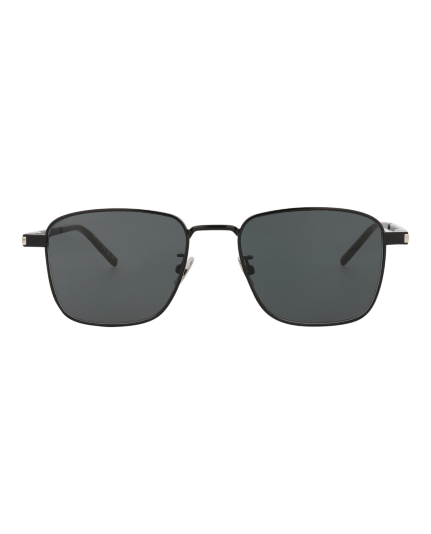 Saint Laurent Saint Laurent Unisex Square/Rectangle Black Black Black Fashion Designer Eyewear