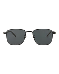 Saint Laurent Saint Laurent Unisex Square/Rectangle Black Black Black Fashion Designer Eyewear