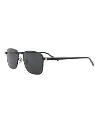 Saint Laurent Saint Laurent Unisex Square/Rectangle Black Black Black Fashion Designer Eyewear