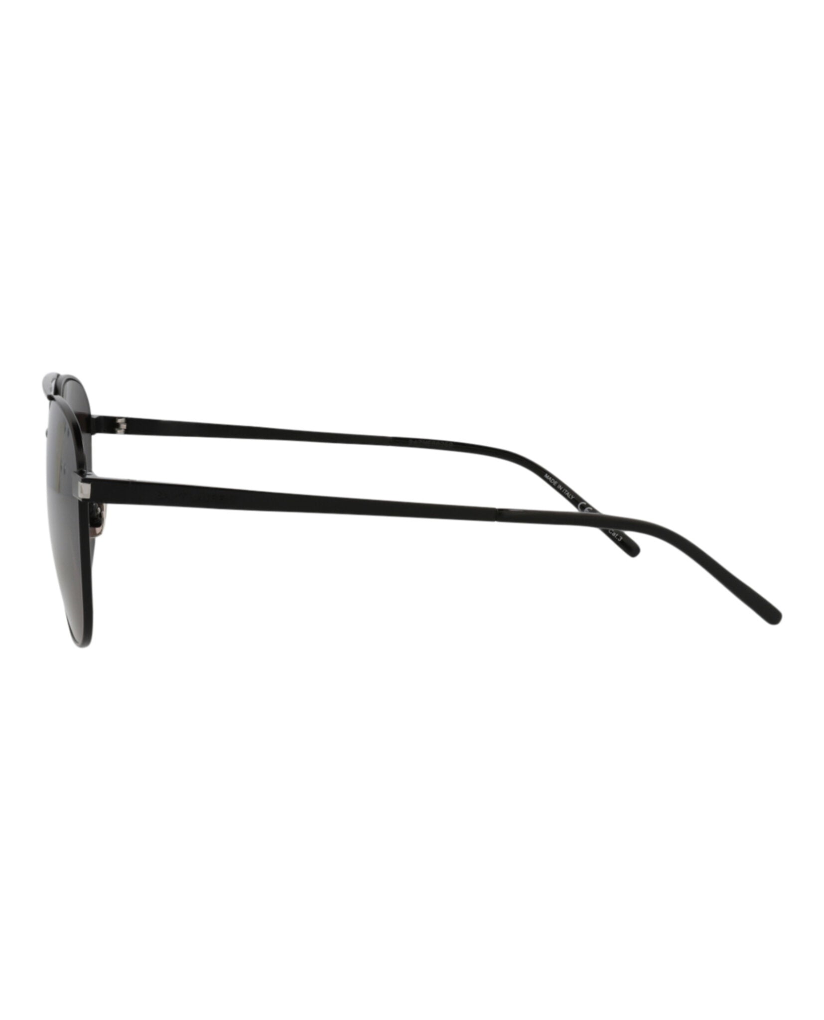 Saint Laurent Saint Laurent Unisex Aviator Black Black Black Fashion Designer Eyewear