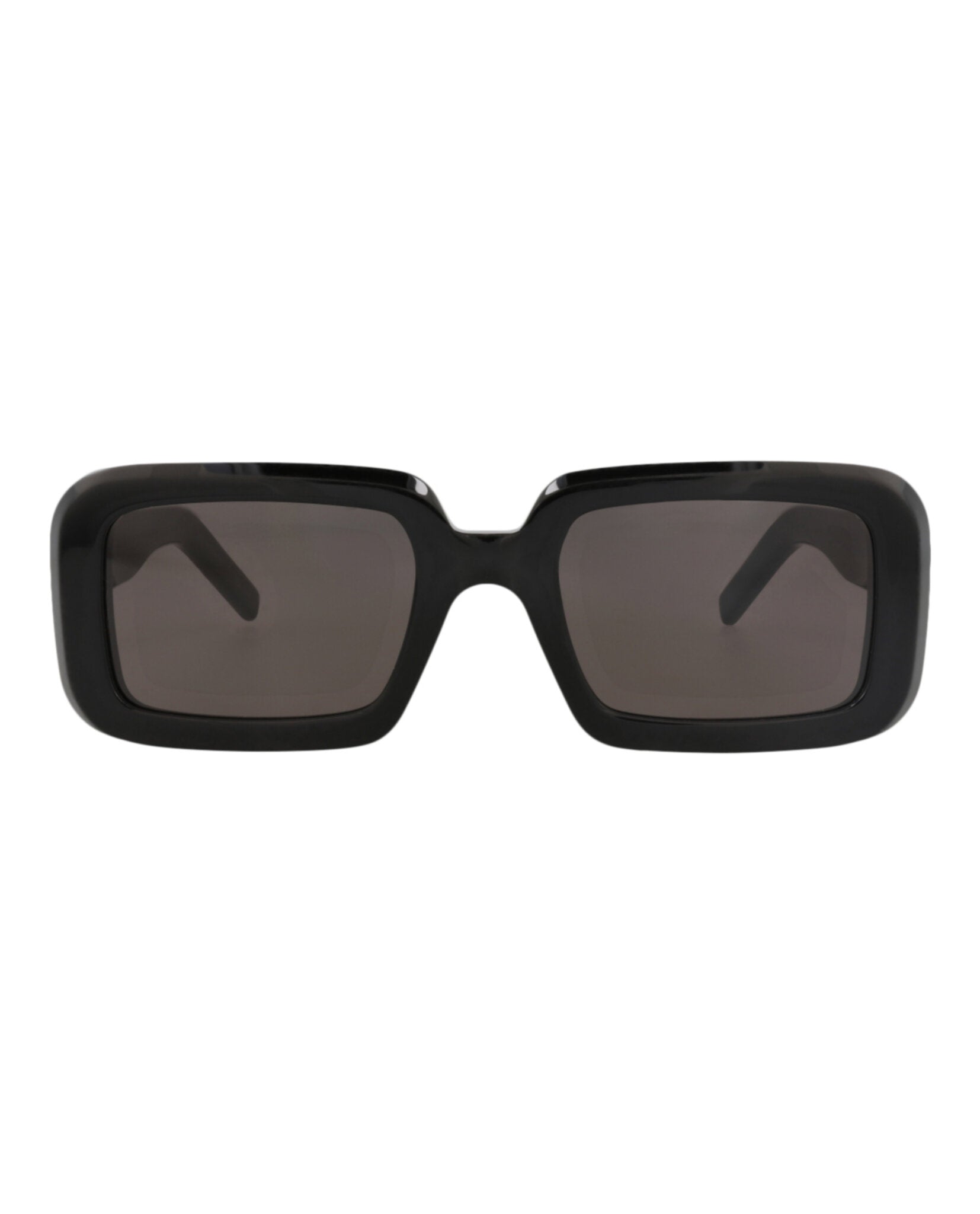 Saint Laurent Saint Laurent Unisex Square/Rectangle Black Black Black Fashion Designer Eyewear