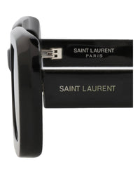 Saint Laurent Saint Laurent Unisex Square/Rectangle Black Black Black Fashion Designer Eyewear