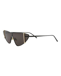 Saint Laurent Womens Cat Eye Black Black Black Fashion Designer Eyewear