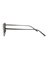 Saint Laurent Womens Cat Eye Black Black Black Fashion Designer Eyewear