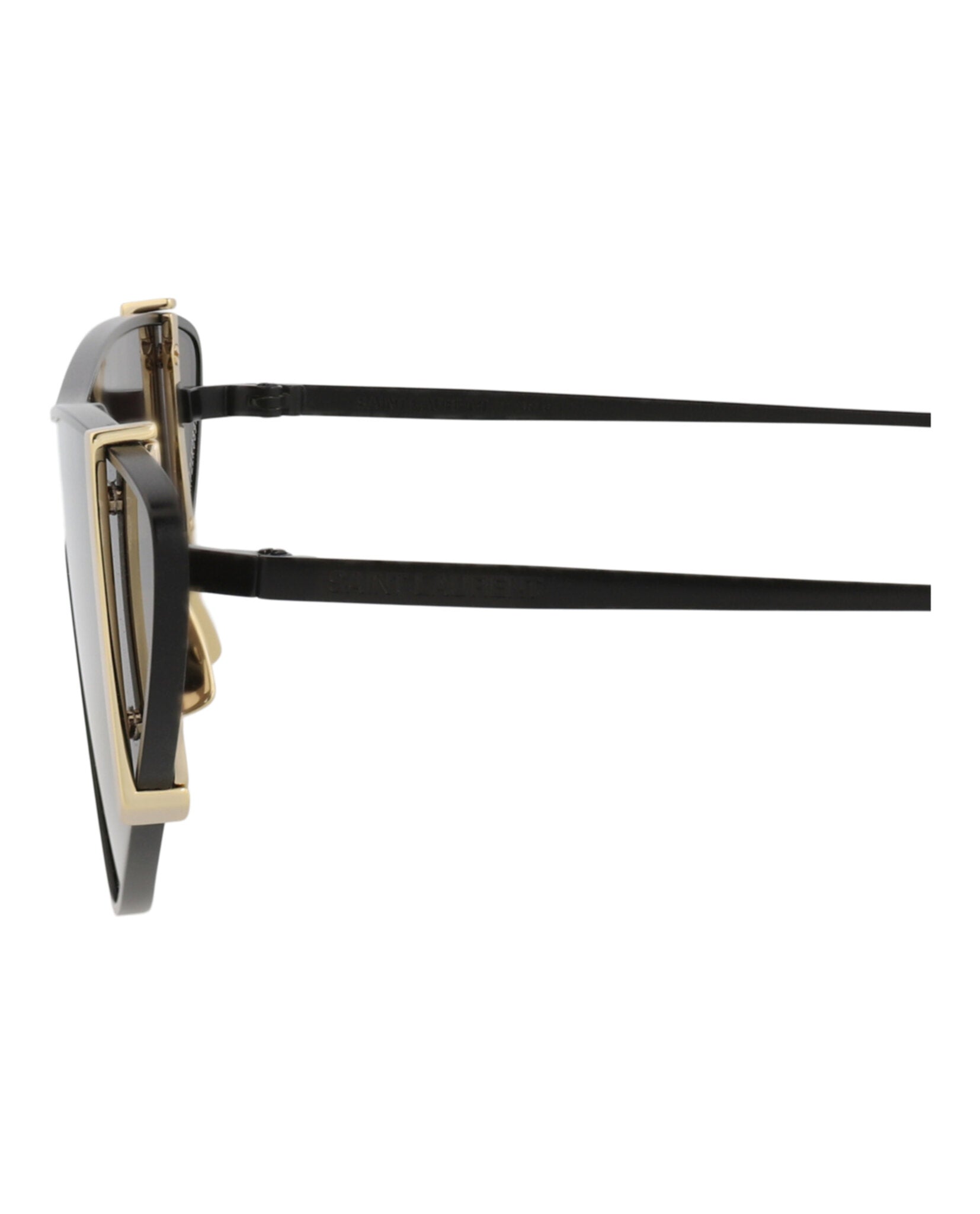 Saint Laurent Womens Cat Eye Black Black Black Fashion Designer Eyewear