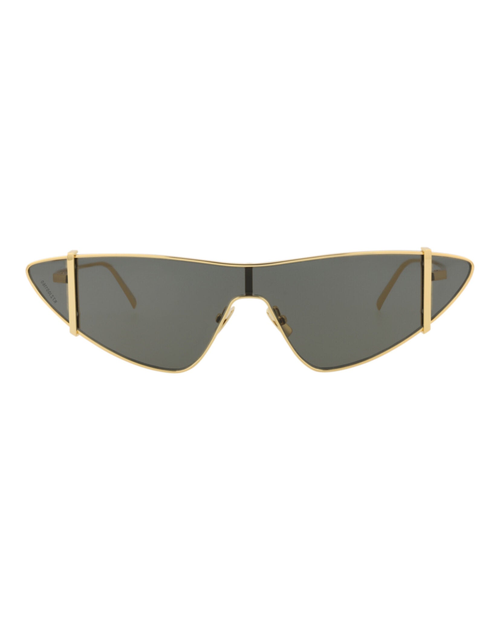 Saint Laurent Saint Laurent Womens Cat Eye Gold Gold Grey Fashion Designer Eyewear