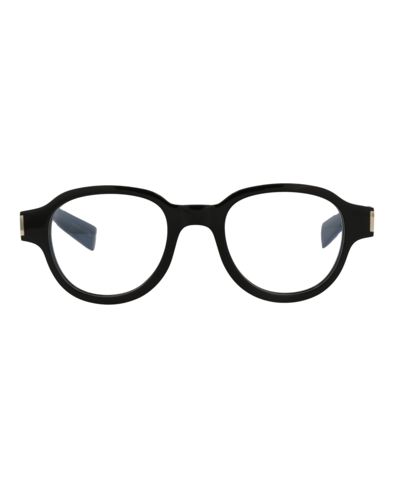 Saint Laurent Unisex Round/Oval Black Black Black Fashion Designer Eyewear