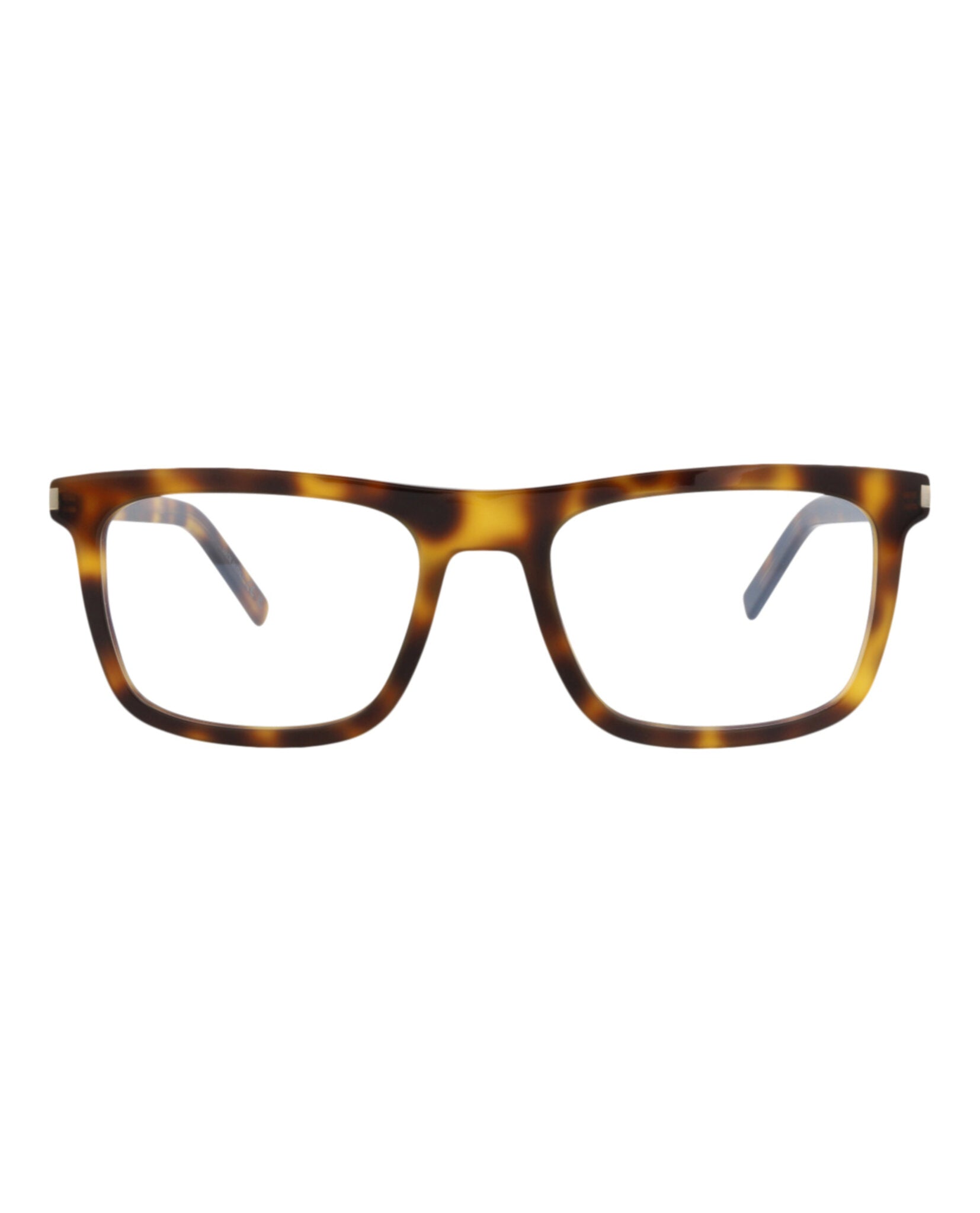 Saint Laurent Saint Laurent Mens Square/Rectangle Havana Havana Transparent Fashion Designer Eyewear
