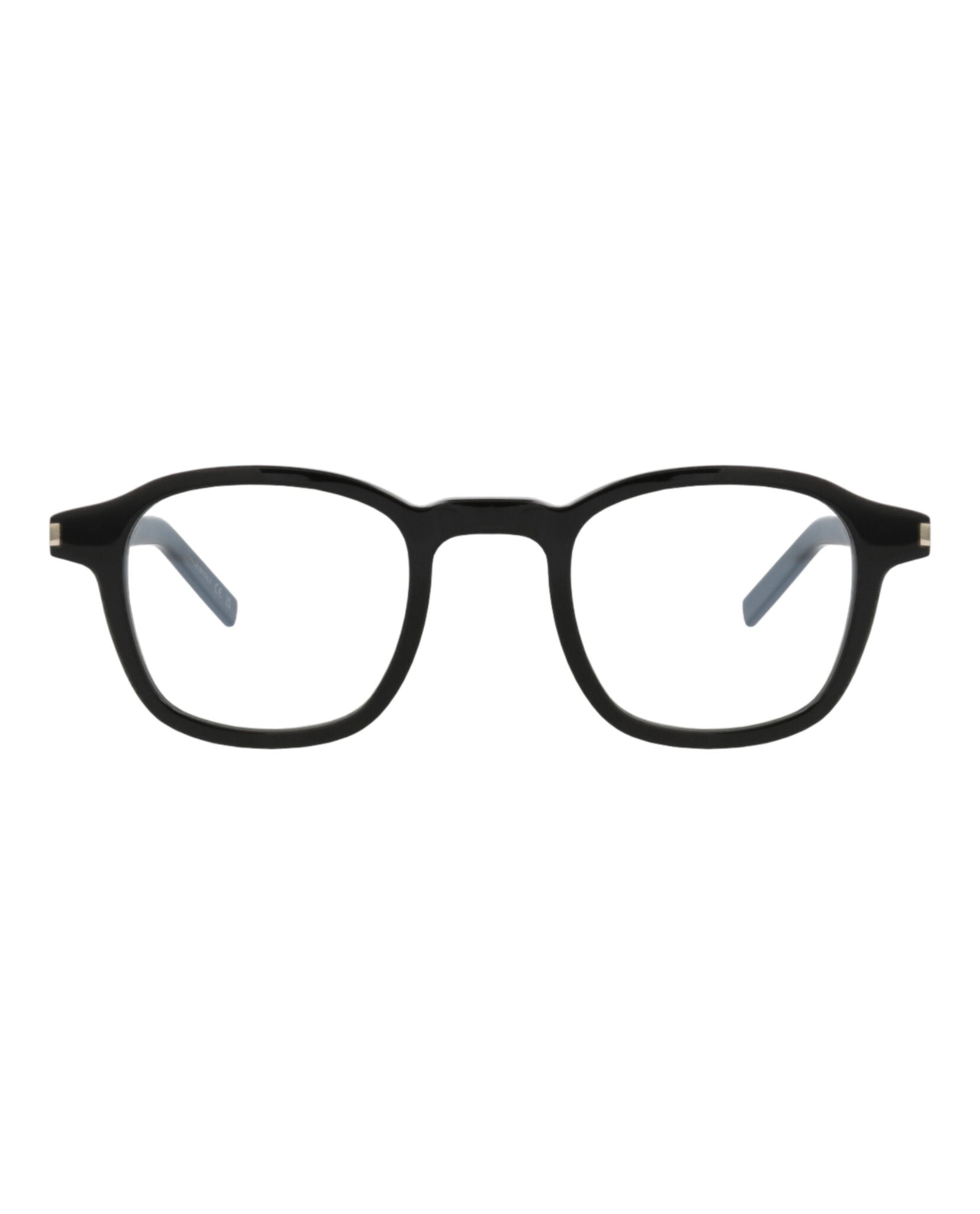 Saint Laurent Saint Laurent Mens Round/Oval Black Black Transparent Fashion Designer Eyewear