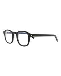 Saint Laurent Saint Laurent Mens Round/Oval Black Black Transparent Fashion Designer Eyewear