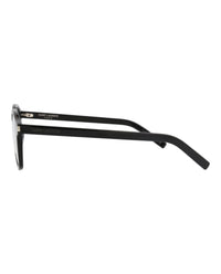 Saint Laurent Saint Laurent Mens Round/Oval Black Black Transparent Fashion Designer Eyewear