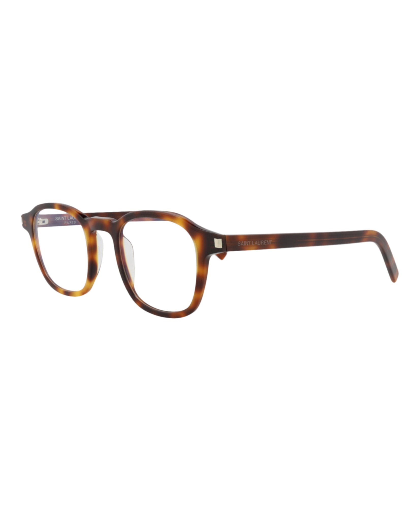 Saint Laurent Saint Laurent Mens Round/Oval Havana Havana Transparent Fashion Designer Eyewear