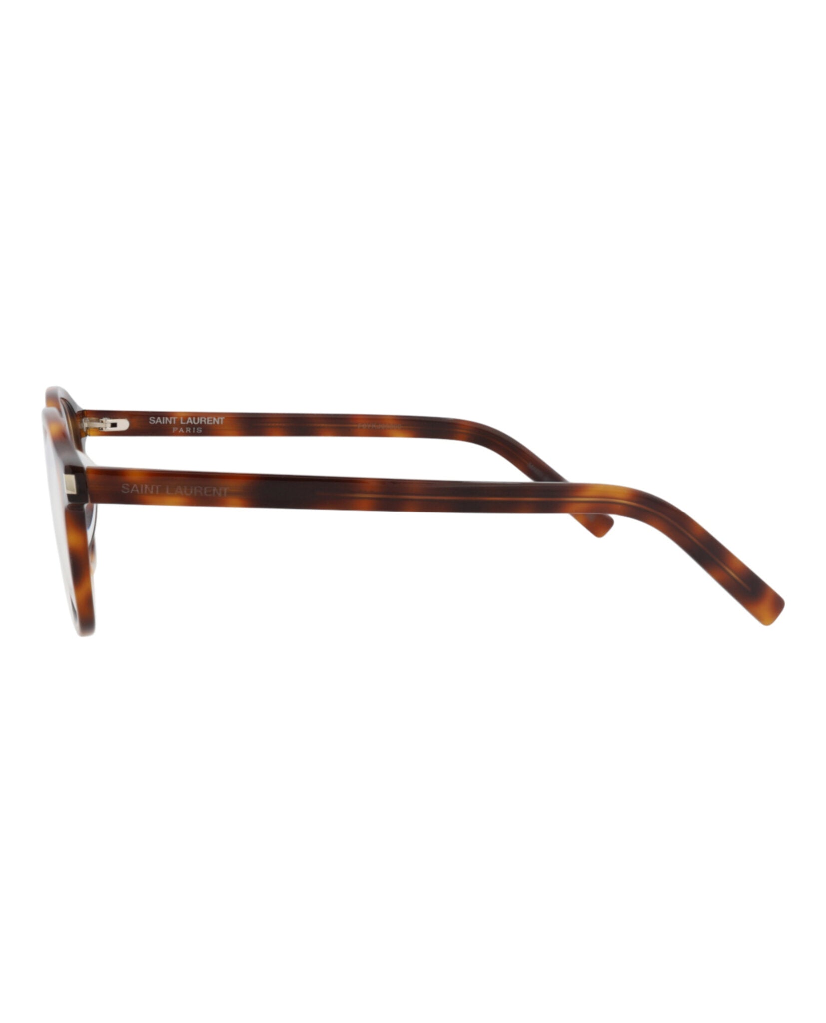Saint Laurent Saint Laurent Mens Round/Oval Havana Havana Transparent Fashion Designer Eyewear