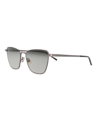 Saint Laurent Saint Laurent Womens Cat Eye Ruthenium Ruthenium Grey Fashion Designer Eyewear