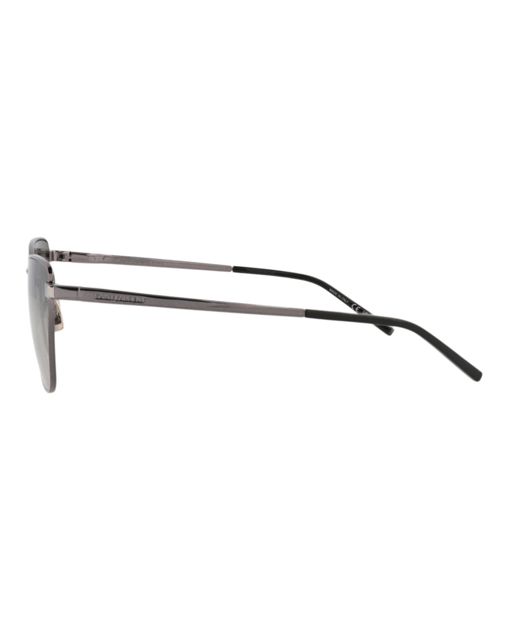 Saint Laurent Saint Laurent Womens Cat Eye Ruthenium Ruthenium Grey Fashion Designer Eyewear