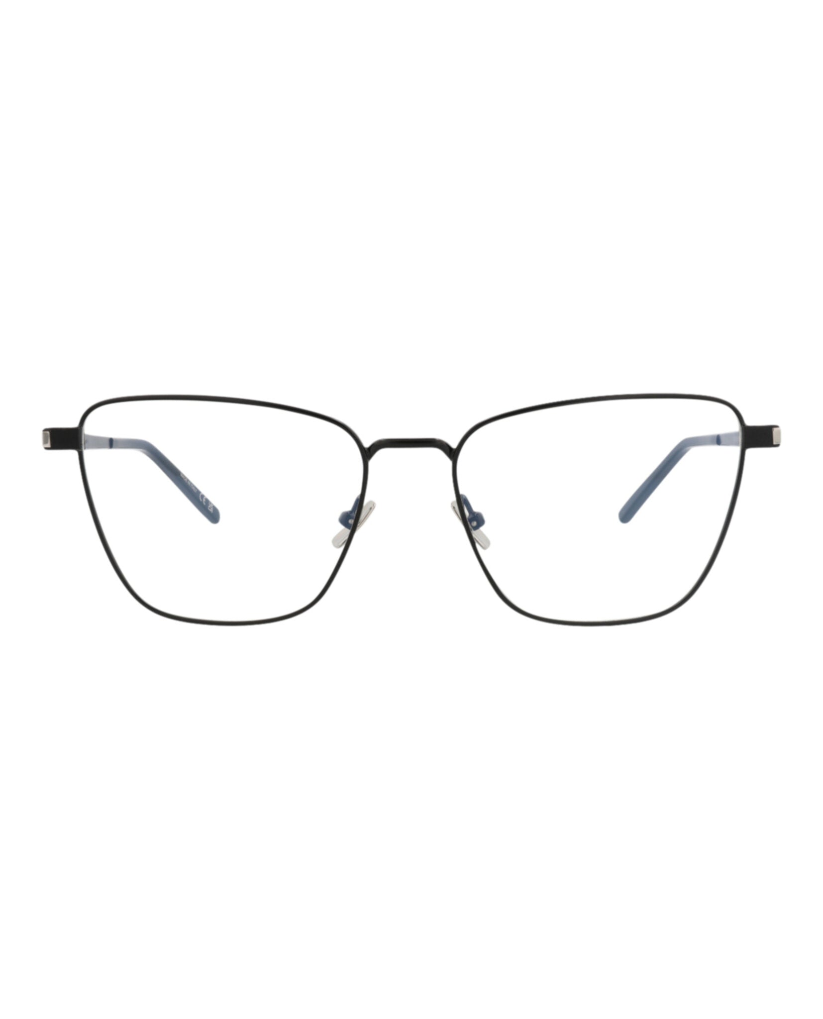 Saint Laurent Womens Cat Eye Black Black Transparent Fashion Designer Eyewear