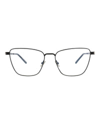 Saint Laurent Womens Cat Eye Black Black Transparent Fashion Designer Eyewear