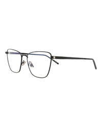 Saint Laurent Womens Cat Eye Black Black Transparent Fashion Designer Eyewear