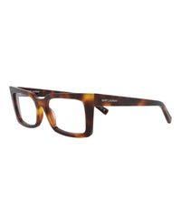 Saint Laurent Womens Cat Eye Havana Havana Transparent Fashion Designer Eyewear
