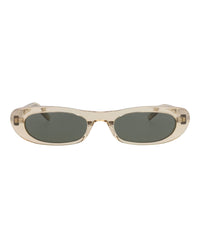Saint Laurent Womens Round/Oval Nude Nude Grey Fashion Designer Eyewear