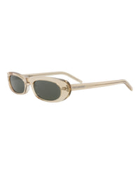Saint Laurent Womens Round/Oval Nude Nude Grey Fashion Designer Eyewear