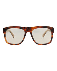 Saint Laurent Saint Laurent Mens Square/Rectangle Havana Brown Yellow Fashion Designer Eyewear