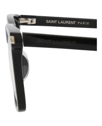 Saint Laurent Unisex Square/Rectangle Black Black Transparent Fashion Designer Eyewear