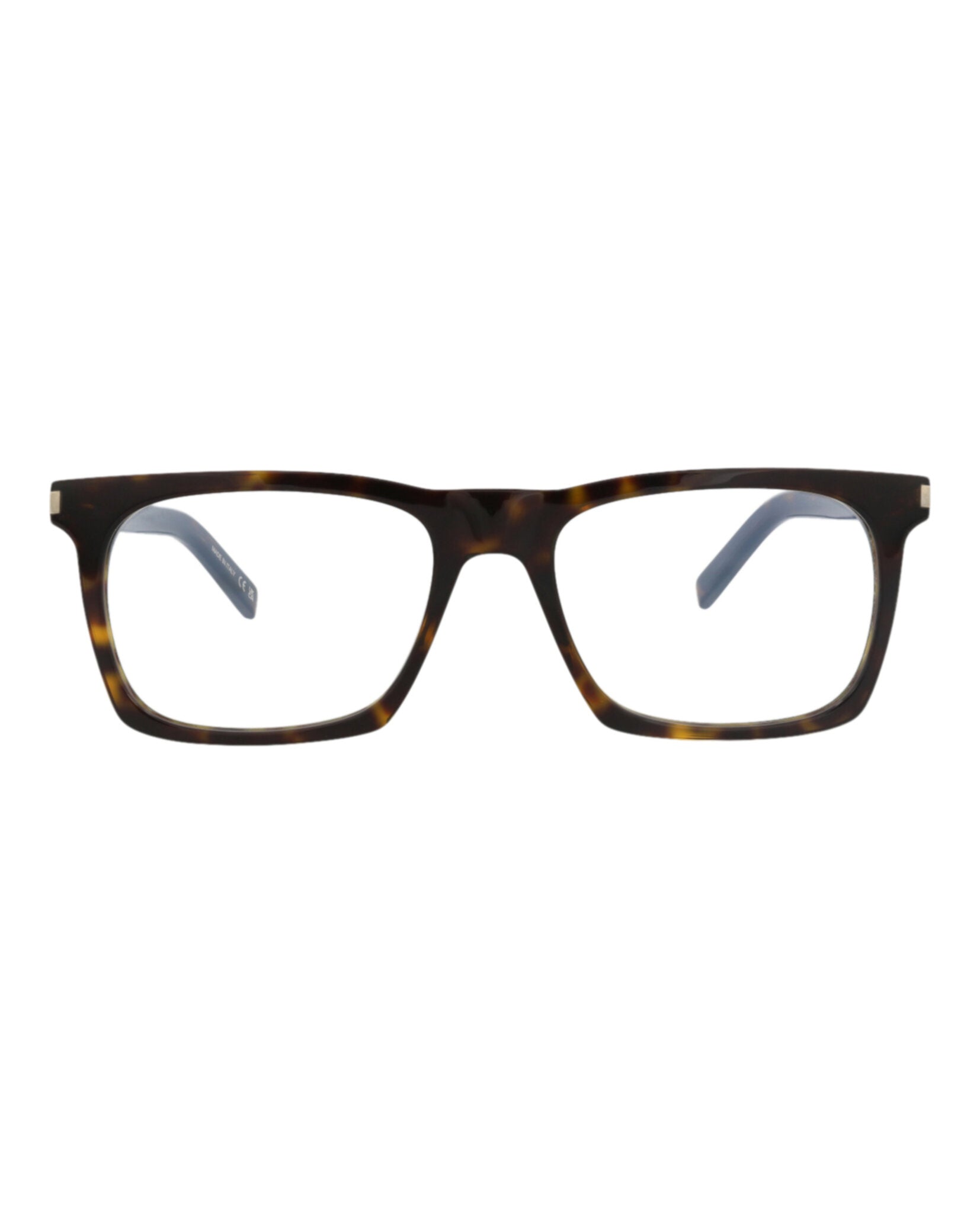 Saint Laurent Unisex Square/Rectangle Havana Havana Transparent Fashion Designer Eyewear