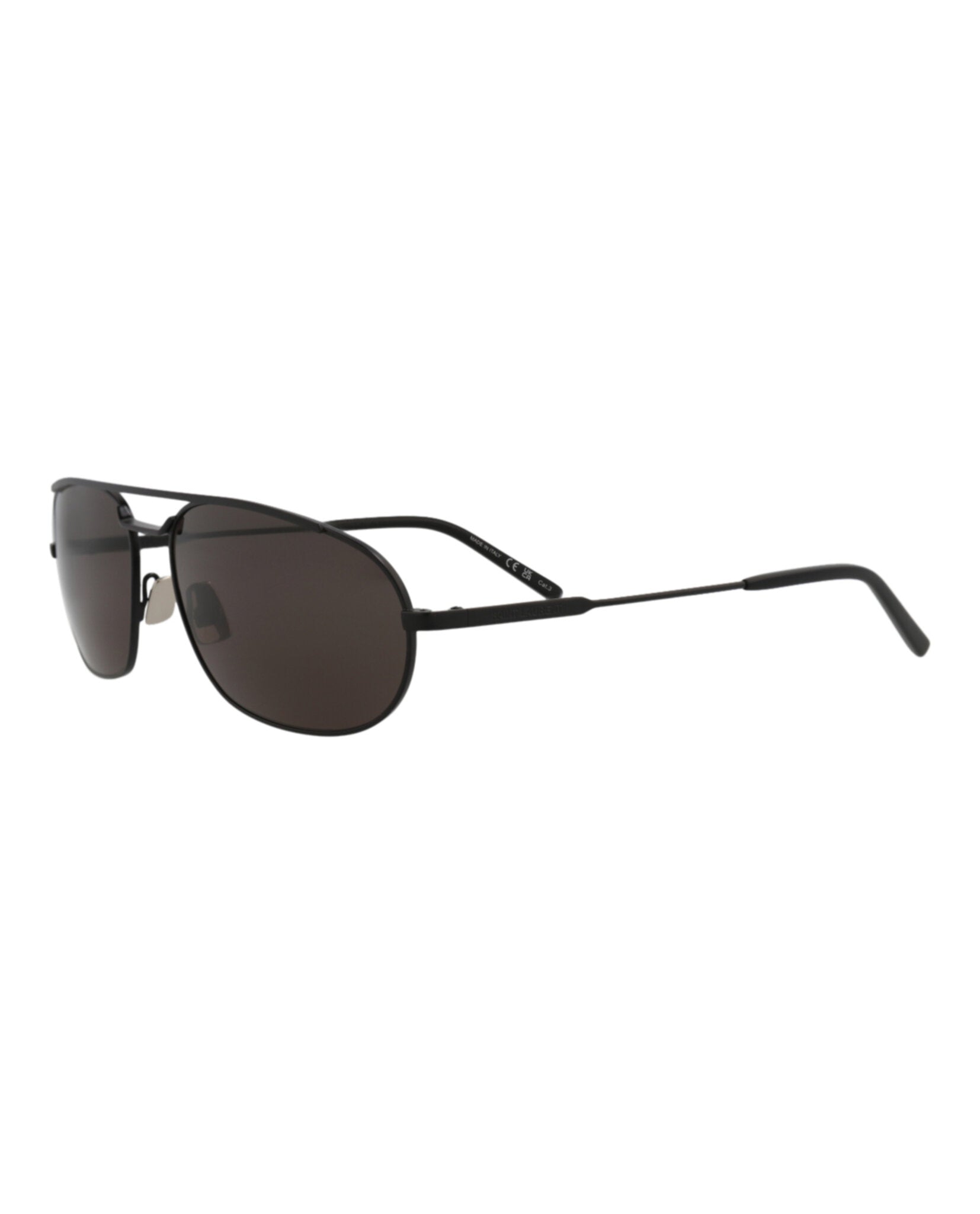 Saint Laurent Saint Laurent Mens Round/Oval Black Black Black Fashion Designer Eyewear