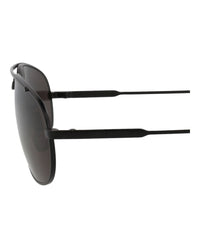 Saint Laurent Saint Laurent Mens Round/Oval Black Black Black Fashion Designer Eyewear