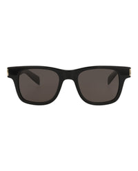 Saint Laurent Saint Laurent Unisex Square/Rectangle Black Black Black Fashion Designer Eyewear