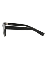 Saint Laurent Saint Laurent Unisex Square/Rectangle Black Black Black Fashion Designer Eyewear