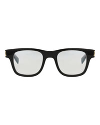 Saint Laurent Saint Laurent Unisex Square/Rectangle Black Black Transparent Fashion Designer Eyewear
