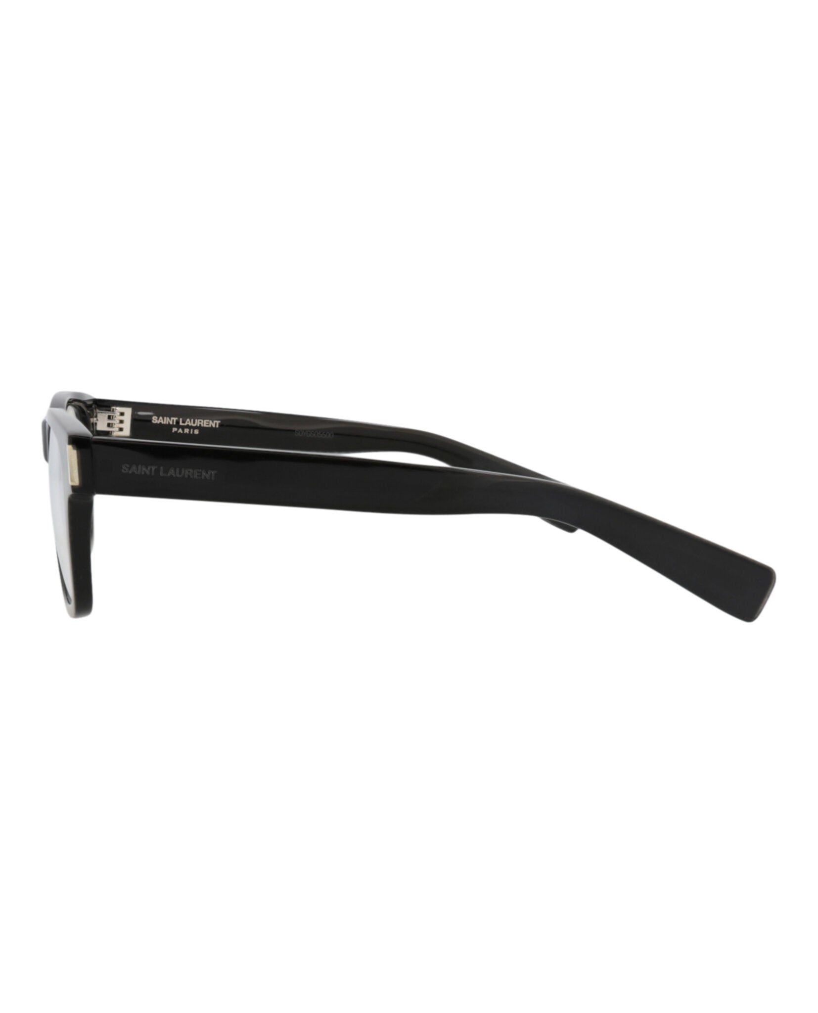 Saint Laurent Saint Laurent Unisex Square/Rectangle Black Black Transparent Fashion Designer Eyewear