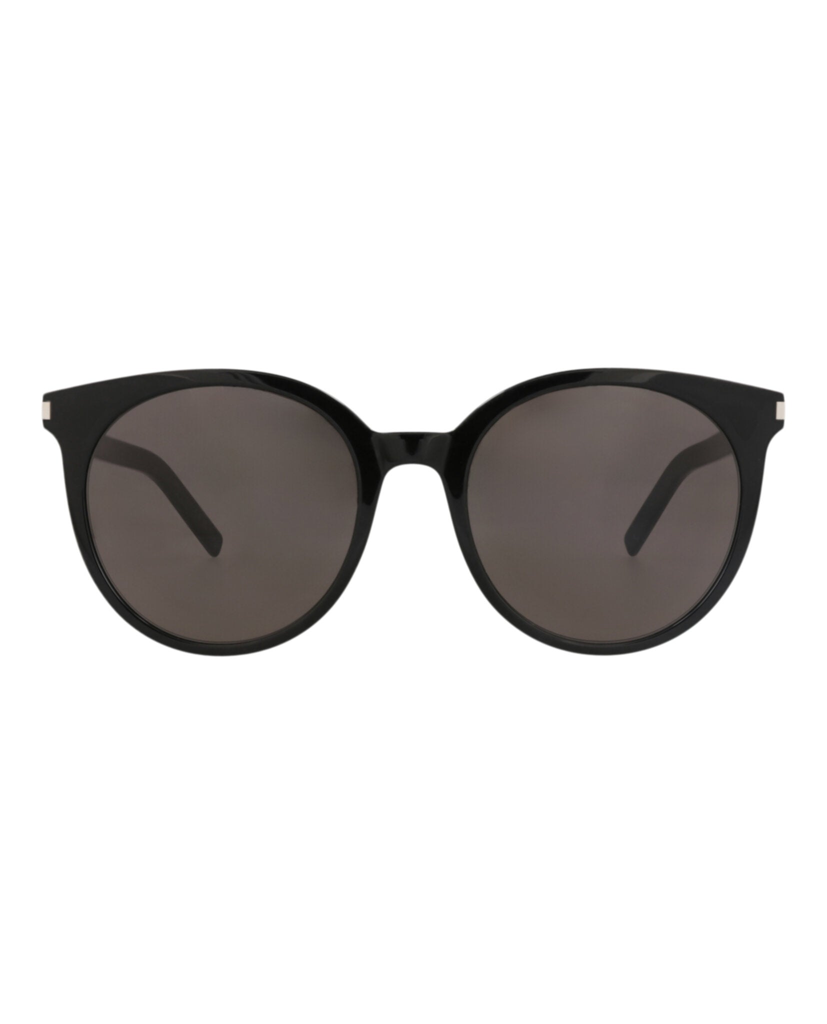 Saint Laurent Saint Laurent Womens Round/Oval Black Black Black Fashion Designer Eyewear