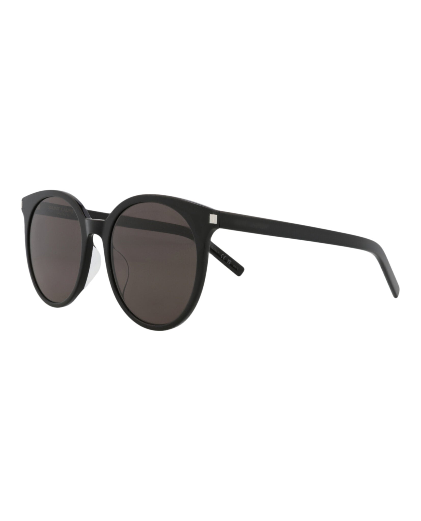 Saint Laurent Saint Laurent Womens Round/Oval Black Black Black Fashion Designer Eyewear