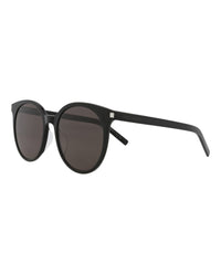 Saint Laurent Saint Laurent Womens Round/Oval Black Black Black Fashion Designer Eyewear