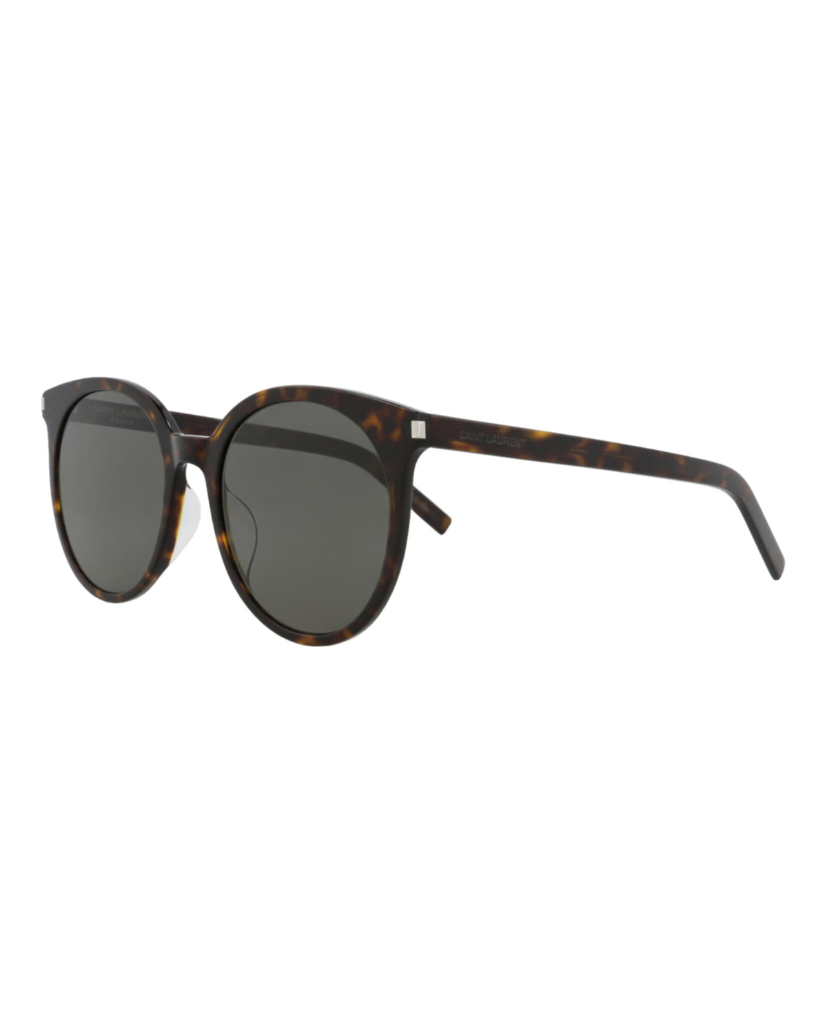 Saint Laurent Womens Round/Oval Havana Havana Grey Fashion Designer Eyewear