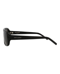 Saint Laurent Womens Aviator Black Black Black Fashion Designer Eyewear