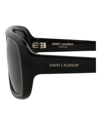 Saint Laurent Womens Aviator Black Black Black Fashion Designer Eyewear